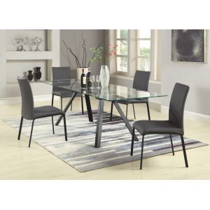 Chintaly - Aida 5 Pieces Dining Set Table With 4 Side Chairs - AIDA-5PC