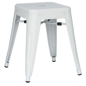 Chintaly - Galvanized Steel Side Chair (Set of 4) - 8018-SC-WHT