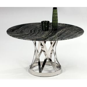 Chintaly - Janet Dining Table With Marble Top - JANET-DT-T_B