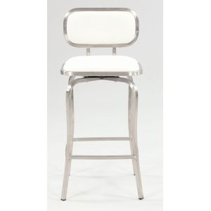 Chintaly - Modern Swivel Counter Stool White - 1192-CS-WHT