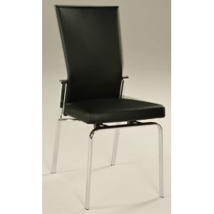 Chintaly - Molly Motion Back Side Chair Black (Set of 2) - MOLLY-SC-BLK