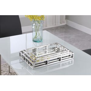Chintaly - Rectangular Stainless Steel Mirrored Nesting Trays - 1008-RCT-TR