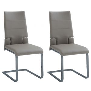Chintaly - Savannah Motion Back Cantilever Side Chair (Set of 2) - SAVANNAH-SC-TPE