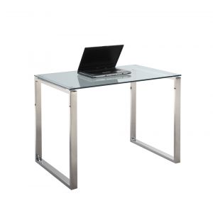 Chintaly - Small Computer Desk Glass - 6931-DSK-SML