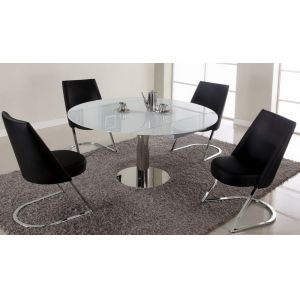 Chintaly - Tami 5 Piece Dining Set With Tami Side Chairs - TAMI-5PC-BLK