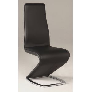 Chintaly - Tara Z Style Side Chair Black - (Set of 2) - TARA-SC-BLK