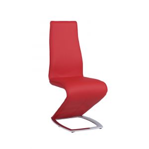 Chintaly - Tara Z Style Side Chair Red - (Set of 2) - TARA-SC-RED