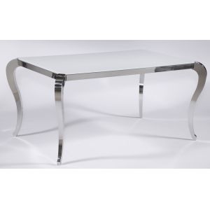 Chintaly - Teresa Starphire Glass Dining Table - TERESA-DT
