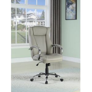 Chintaly - Tuffted Adjustable Computer Chair In Grey - 7275-CCH-GRY