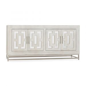 Classic Home - Adina Mango Wood 4Dr Cabinet White Washed - 52010934