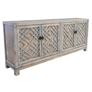 Classic Home - Antigua 4Dr Sideboard Distressed Blue - 52003883