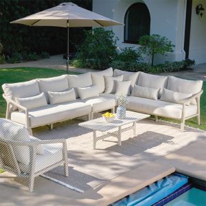 Classic Home - Aria Outdoor 4pc Sectional Gray - 53051460