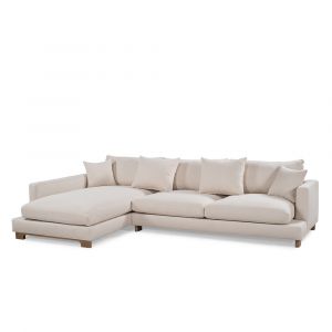 Classic Home - Brea Sectional w/LAF Chaise Beige - 53004707
