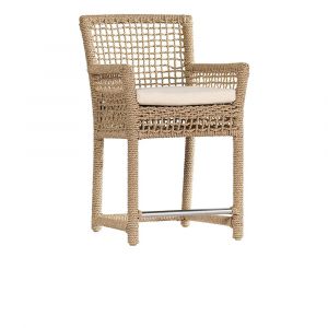 Classic Home - Brisbane Outdoor Counter Stool Natural - Seat Height 23