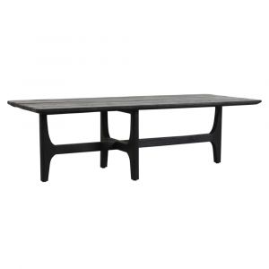 Classic Home - Dawn 55 Outdoor Coffee Table Black - 51005868