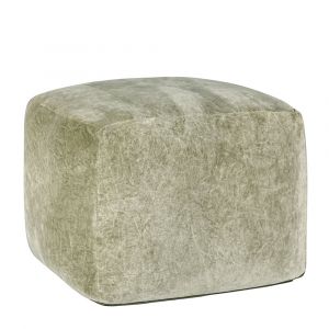 Classic Home - Heirloom Velvet Moss Pouf 18x18x14 - VP12219