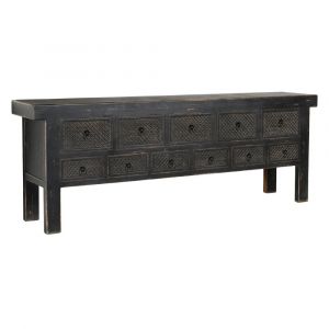 Classic Home - Lahey 11 Drawer Sideboard Antique Black - 52003763