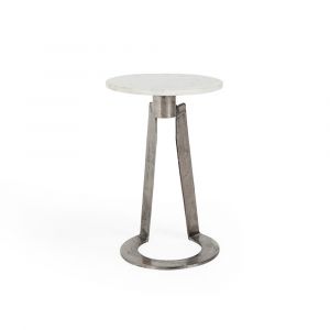 Classic Home - Leyton Accent Table White Marble - 51011723