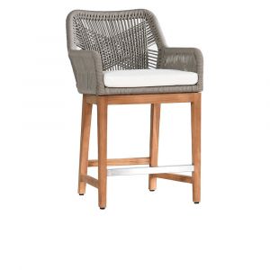 Classic Home - Marley Outdoor Counter Stool Gray - Seat Height 24