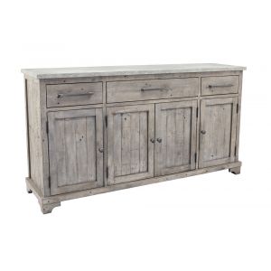 Classic Home - Nelson 3Dwr 4Dr Buffet Distressed Grey - 52003906