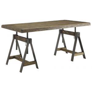 Coast To Coast - Camden Adjustable Dining Table / Desk in Camden Distressed Brown - 91756