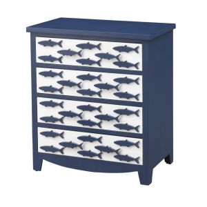 Coast To Coast - Four Drawer Chest in Blue - 51509