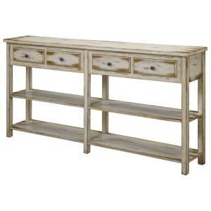 Coast To Coast - Four Drawer Console Table in Ada Antique White - 32062