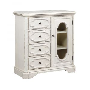 Coast To Coast - Four Drawer One Door Chest in White - 51555