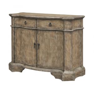 Coast to Coast Imports - Antique Inspired 2 Door 2 Drawer Storage Buffet Cabinet - Weathered Brown - 71115
