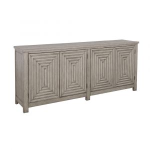 Coast to Coast - Melany Grey Four Door Credenza with Touch Latch Hardware - 90306