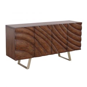 Coast to Coast - Mojave Brown Transitional Four Door Credenza - 90345