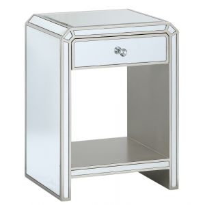 Coast To Coast - One Drawer Chairside Table in Champagne Reflections - 36644