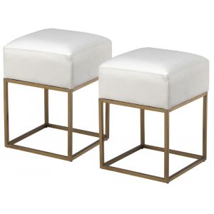 Coast To Coast - Accent Stools in Avalon Gold - (Set of 2) - 36583