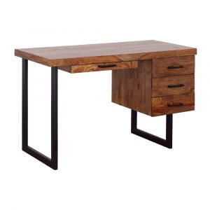 Coast to Coast - Sunny Rustic Solid Wood Four Drawer Writing Desk - 92542