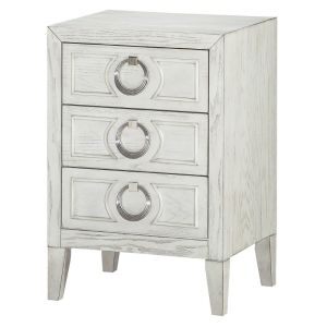 Coast To Coast - Three Drawer Chairside Chest in Reeds White - 36650