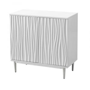 Coast to Coast - Two Door Cabinet - Waves Glossy White - 55600