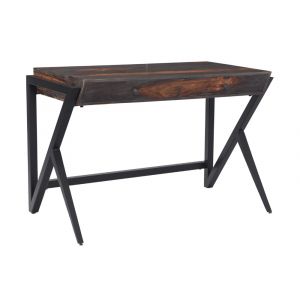 Coast To Coast - Two Drawer Writing Desk in Charcoal and Brown - 53414