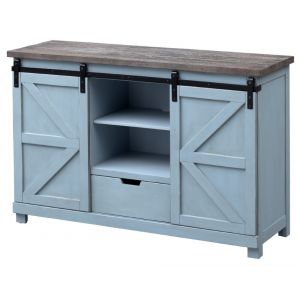 Coast To Coast - Two Sliding Door One Drawer Credenza in Bar Harbor Blue - 40308