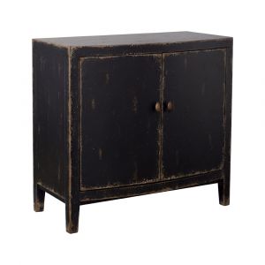 Coast to Coast - Mina - Weathered Black and Brown Two Door Cabinet - 90318