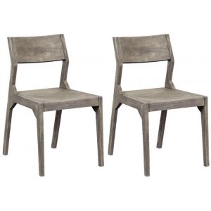 Coast To Coast - Yukon Angled Back Dining Chairs in Light Grey - (Set of 2) - 53436