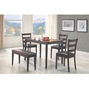 Coaster - 5 Pc Dining Set in Cappuccino Finish - 150232
