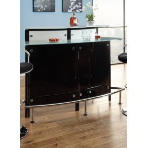 Coaster - Keystone Bar Table (Black/Chrome) - 100139