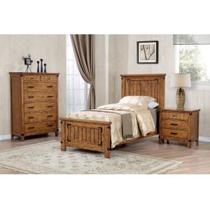 Coaster -  Brenner Twin 4Pc Set (T.Bed,Ns,Dr,Mr) - 205261T-S4
