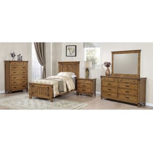 Coaster -  Brenner Twin 5Pc Set (T.Bed,Ns,Dr,Mr,Ch) - 205261T-S5