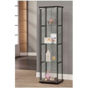 Coaster - Curio Cabinet (Black) - 950171II