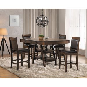 Coaster -  Dewey Counter Height Table 5 Pc Set - 115208-S5