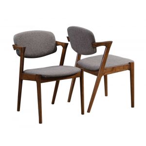 Coaster - Malone Dining Chair in Walnut Finish (Set of 2) - 105352