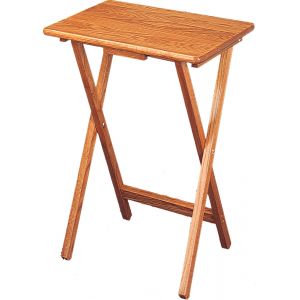 Coaster - Donna Four Tray Tables with Stand in Oak Finish - 5199