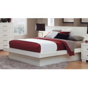Coaster - Jessica California King Bed in White Finish - 202990KW