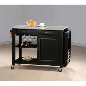 Coaster - Kitchen Cart (Black Granite Top) - 5870